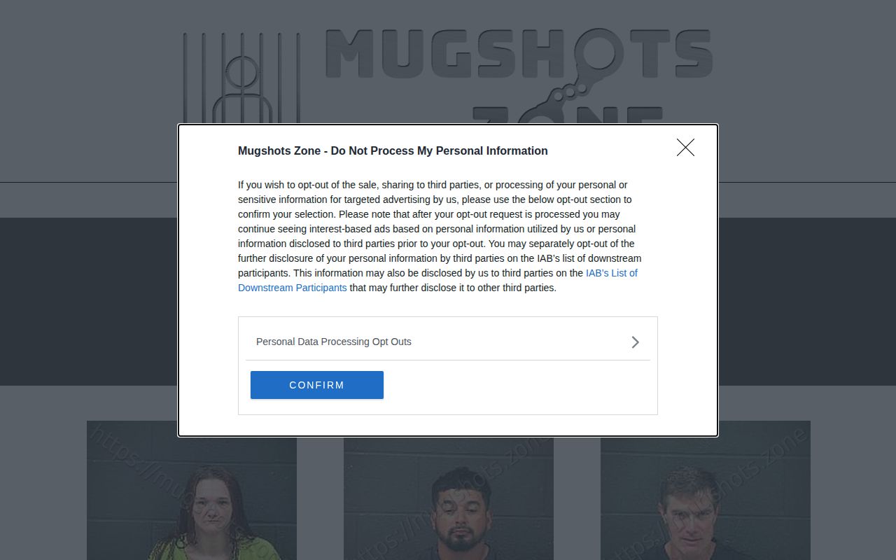 Mugshots.zone Morrow County unofficial dated archive source interface