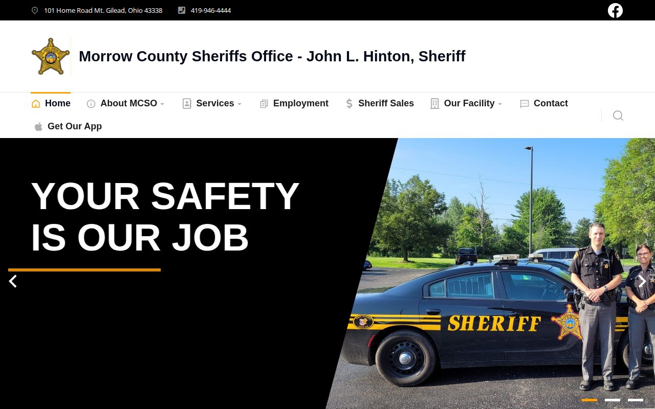 Morrow County Sheriff wanted-record and crime-tip source interface